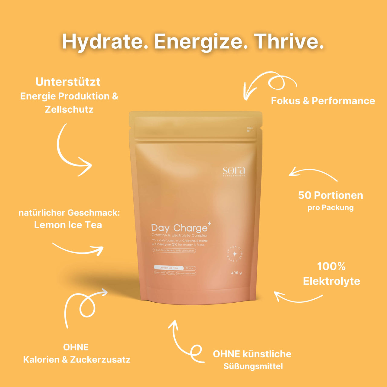 Day Charge (mit Elektrolyt & Q10 Komplex)